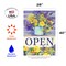 Open Watering Can Bouquet Decorative Business Double Sided Flag